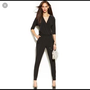 Michael Kors Black Studded Pantsuit
